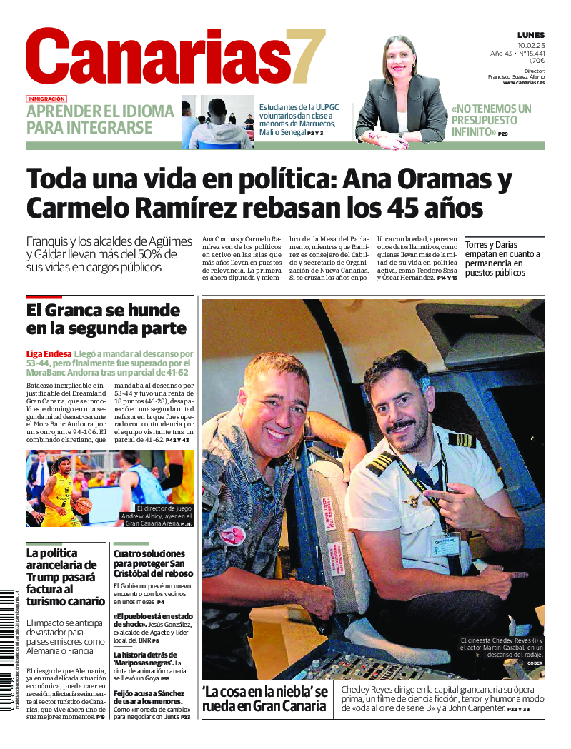 Portada Canarias7 10-02-2025