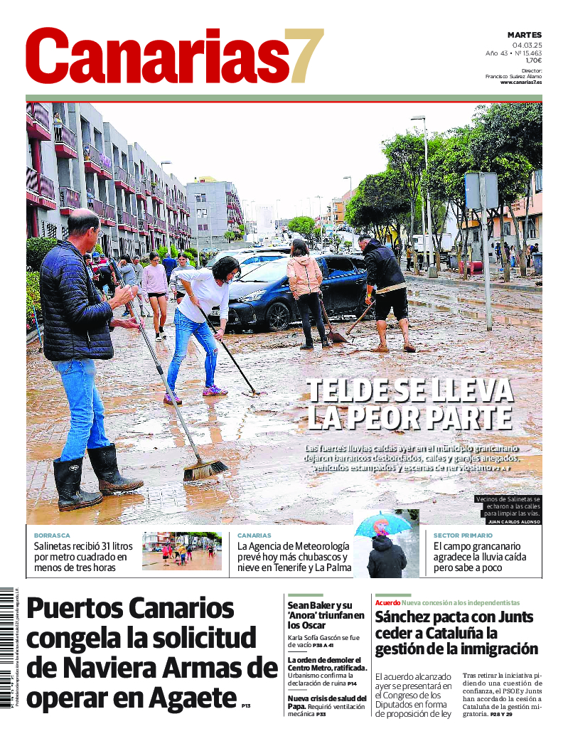 Portada Canarias7 04-03-2025