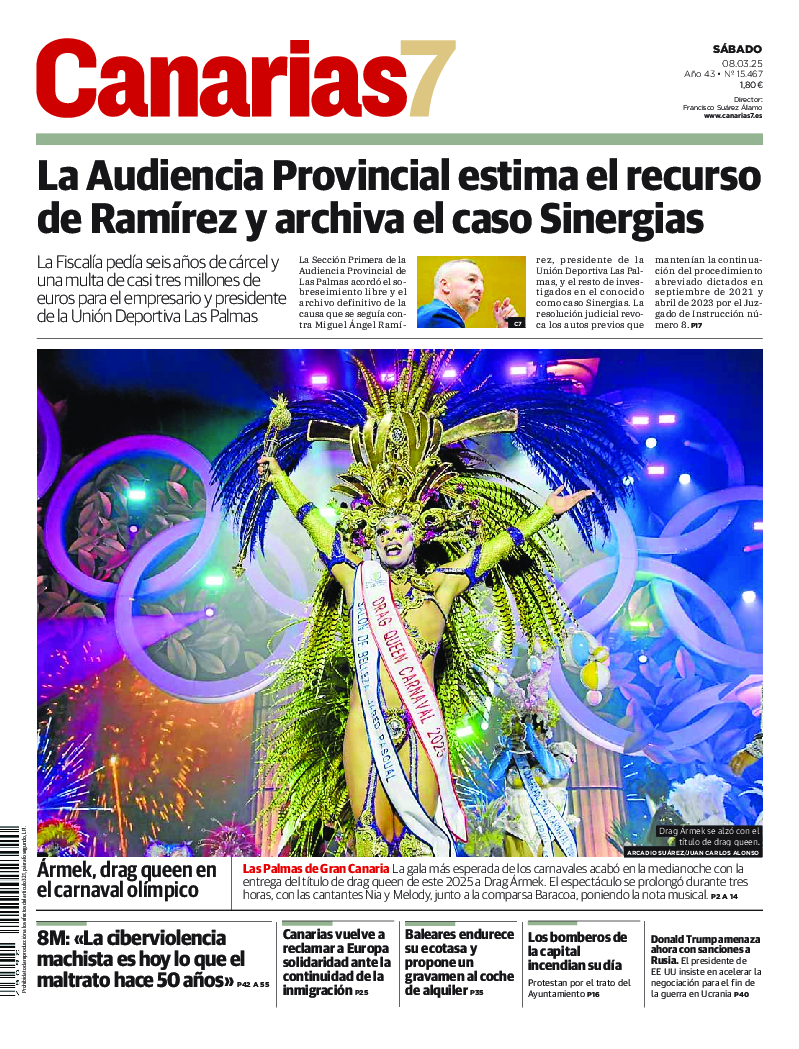 Portada Canarias7 08-03-2025