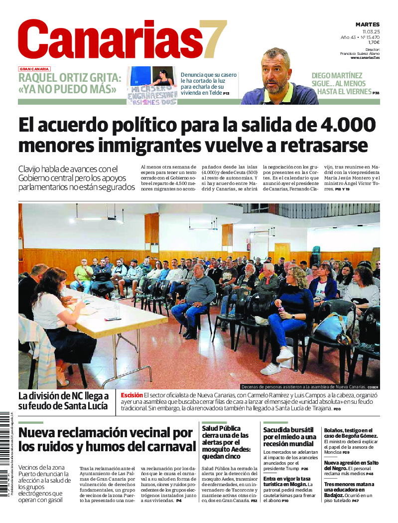 Portada Canarias7 11-03-2025