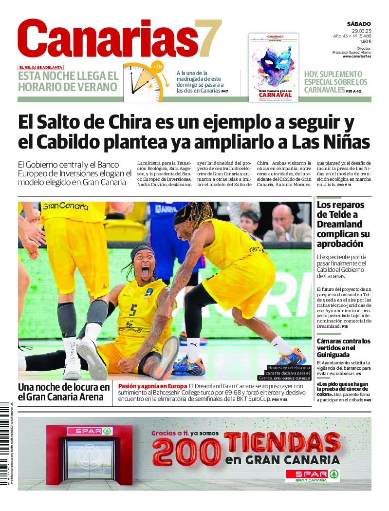 Portada Canarias7 29-03-2025