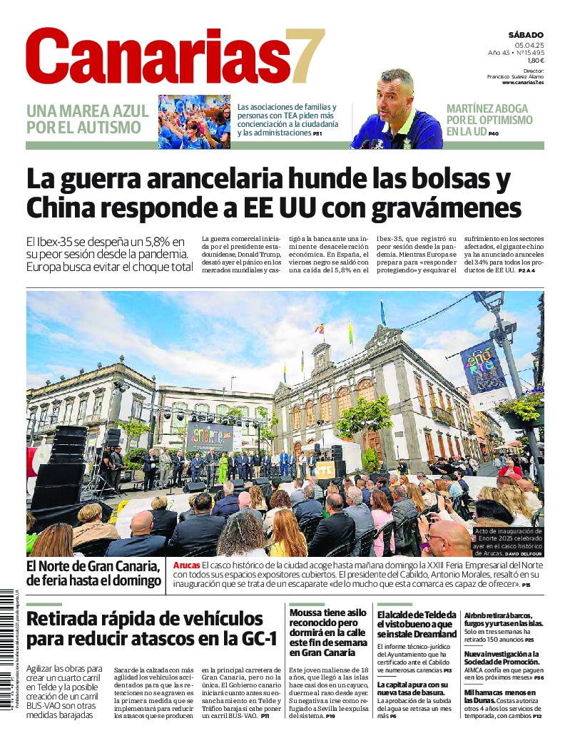 Portada Canarias7 05-04-2025