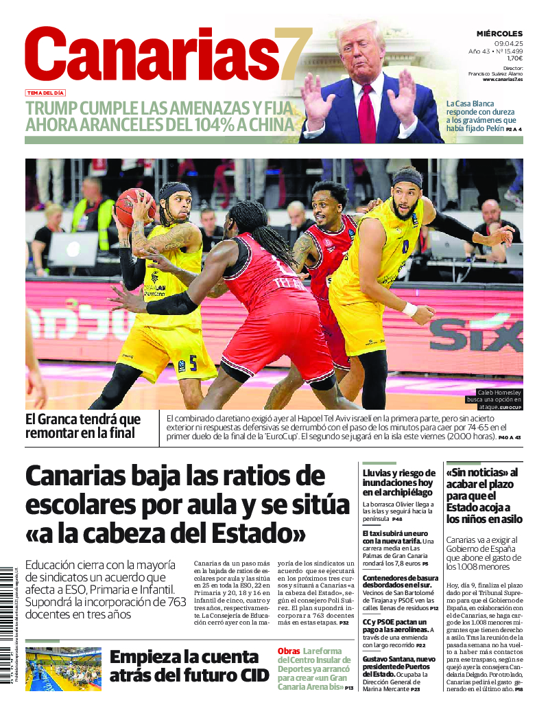 Portada Canarias7 09-04-2025