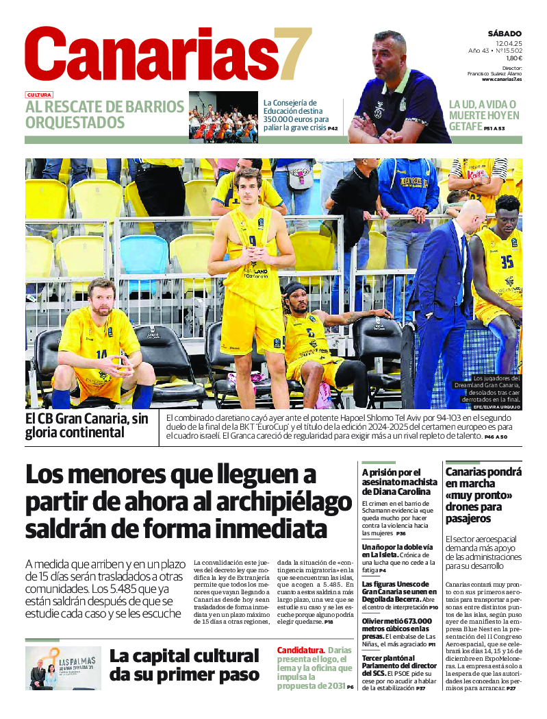 Portada Canarias7 12-04-2025