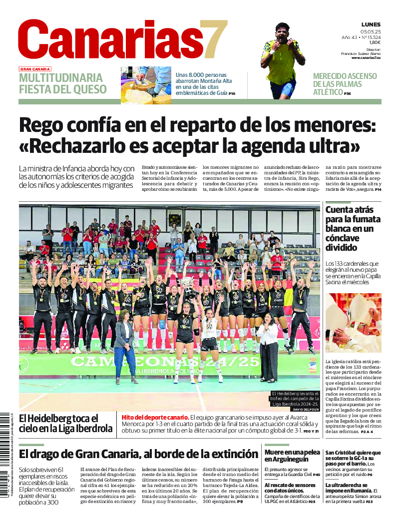 Portada Canarias7 05-05-2025