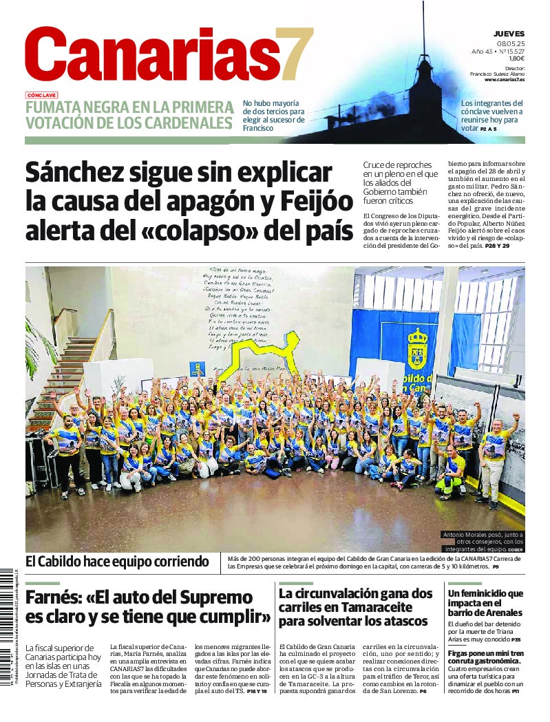 Portada Canarias7 08-05-2025
