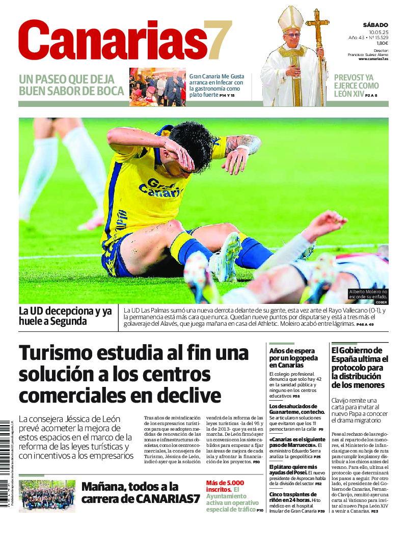Portada Canarias7 10-05-2025