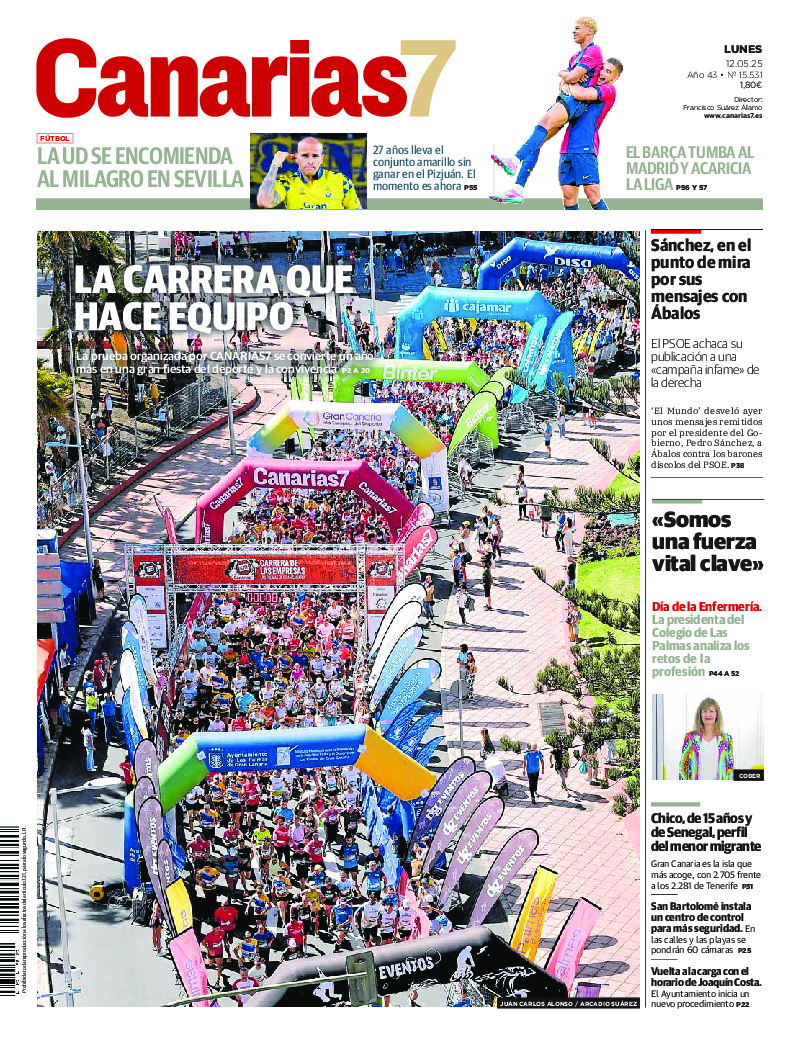 Portada Canarias7 12-05-2025