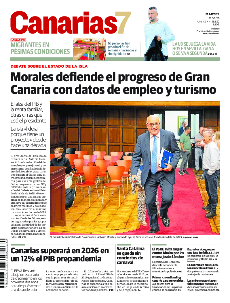 Portada Canarias7 13-05-2025