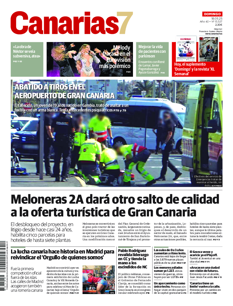 Portada Canarias7 18-05-2025