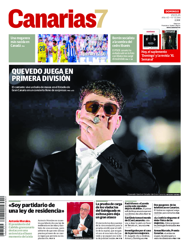 Portada Canarias7 25-05-2025