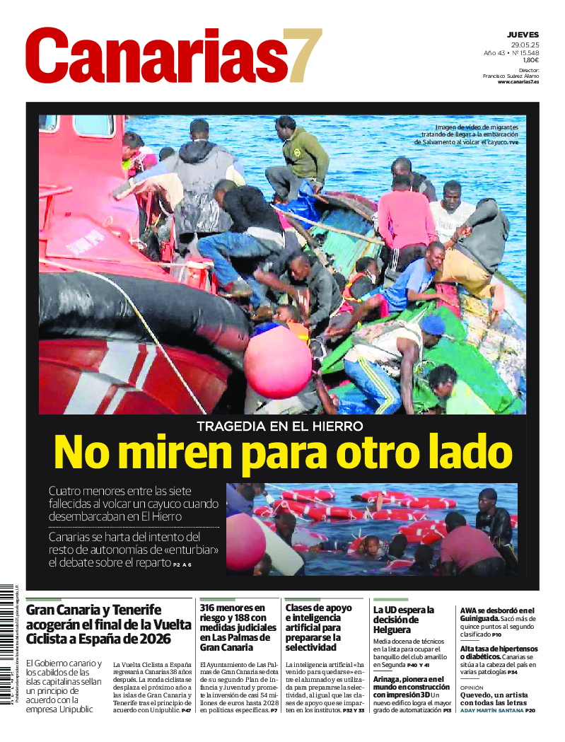 Portada Canarias7 29-05-2025