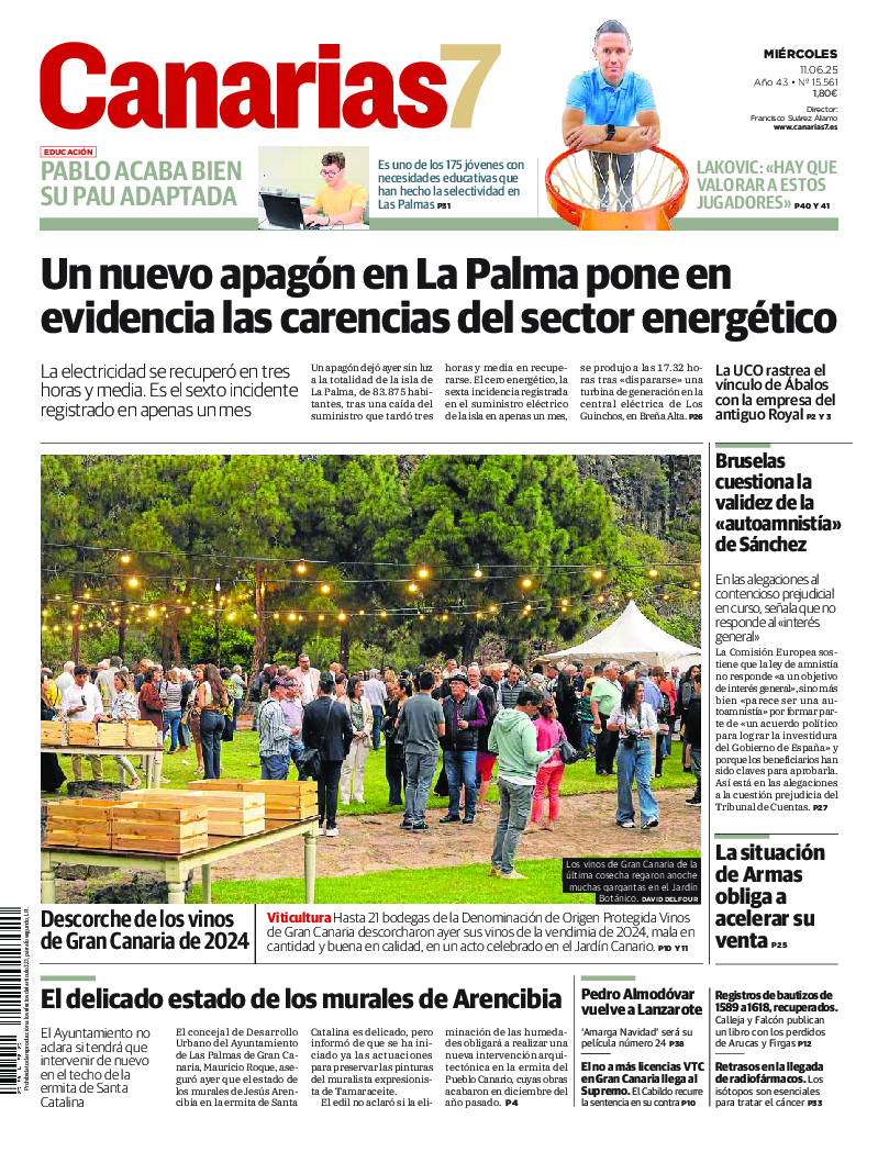 Portada Canarias7 11-06-2025