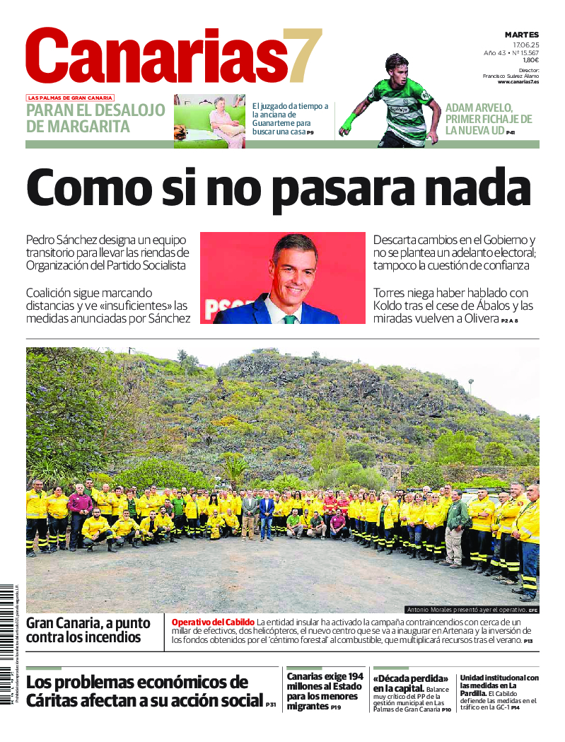 Portada Canarias7 17-06-2025