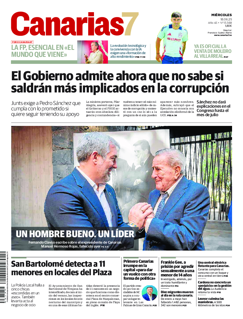 Portada Canarias7 18-06-2025