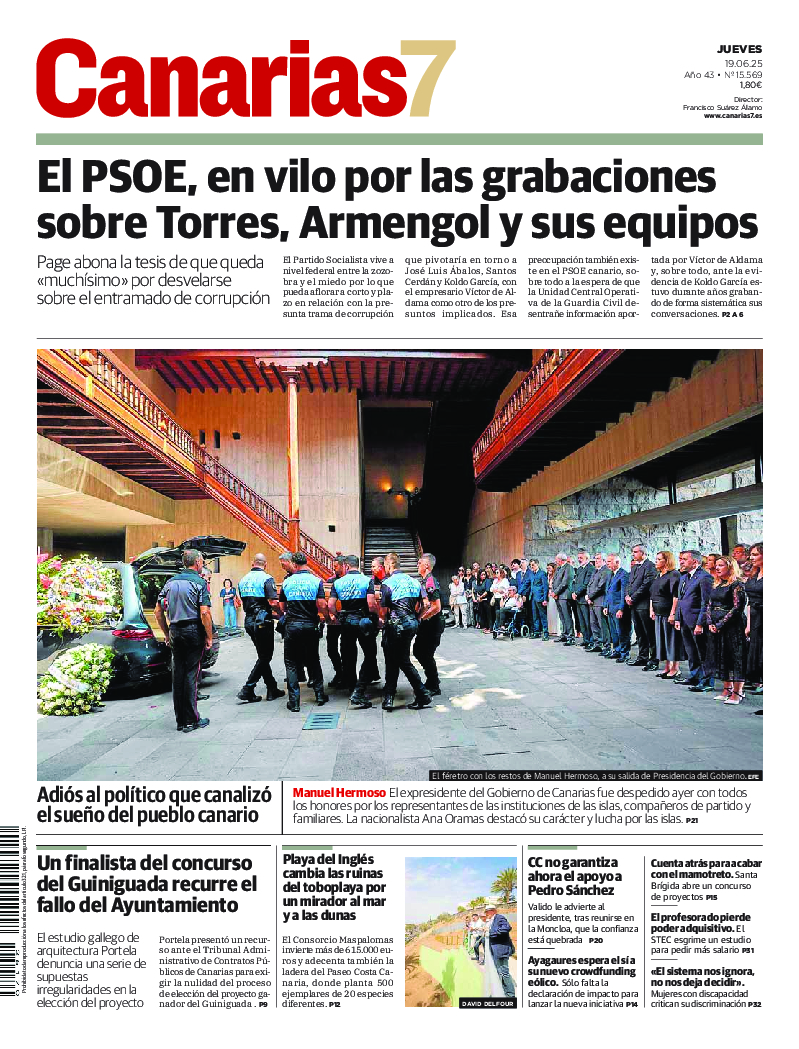 Portada Canarias7 19-06-2025