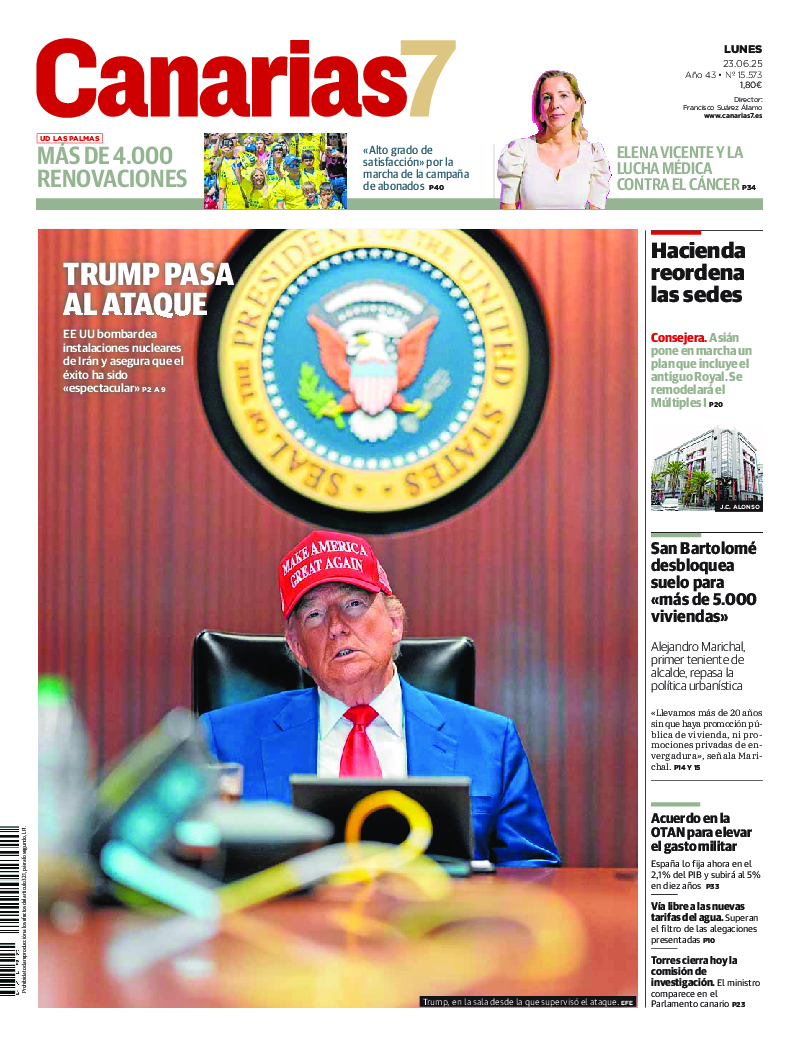 Portada Canarias7 23-06-2025