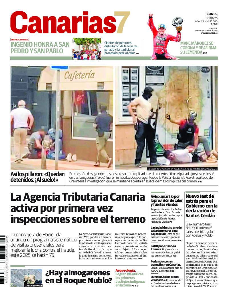 Portada Canarias7 30-06-2025
