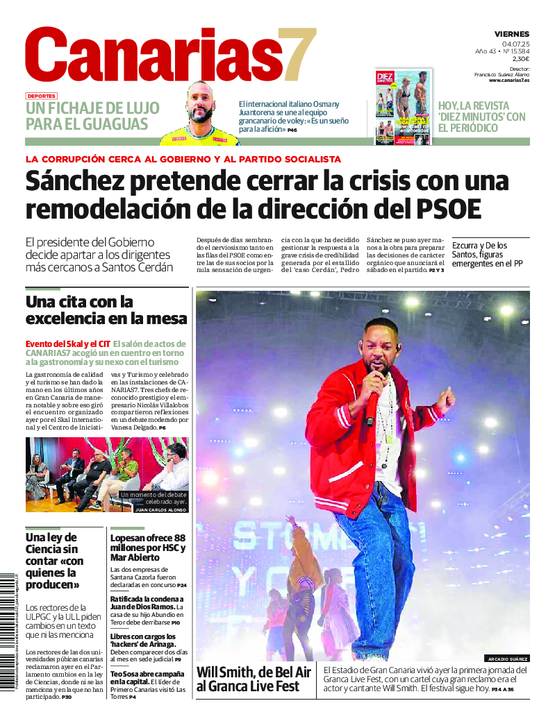 Portada Canarias7 04-07-2025