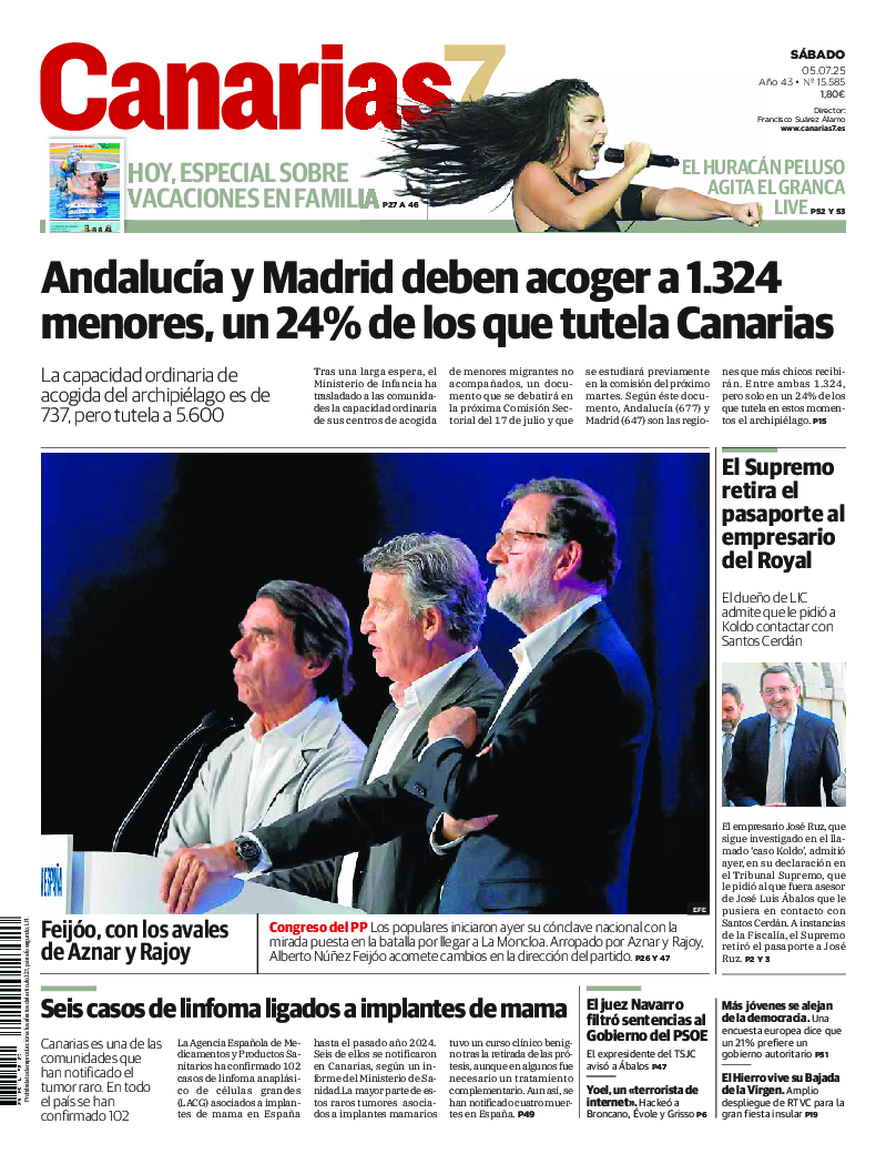 Portada Canarias7 05-07-2025