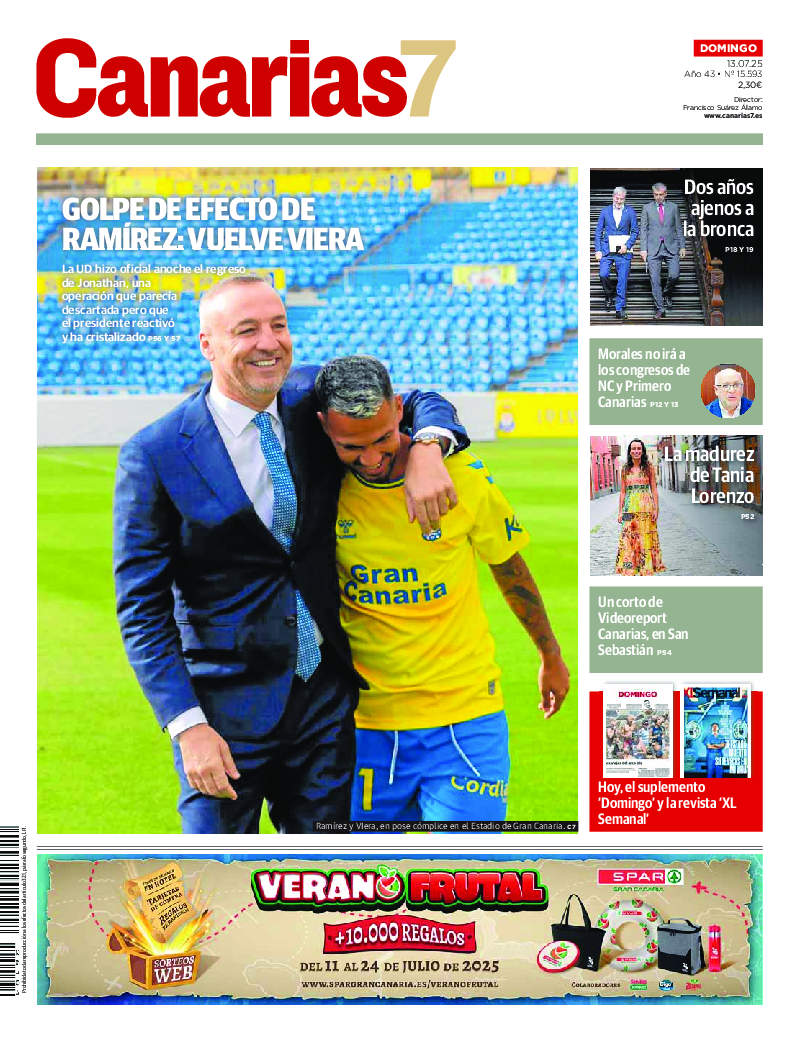 Portada Canarias7 13-07-2025