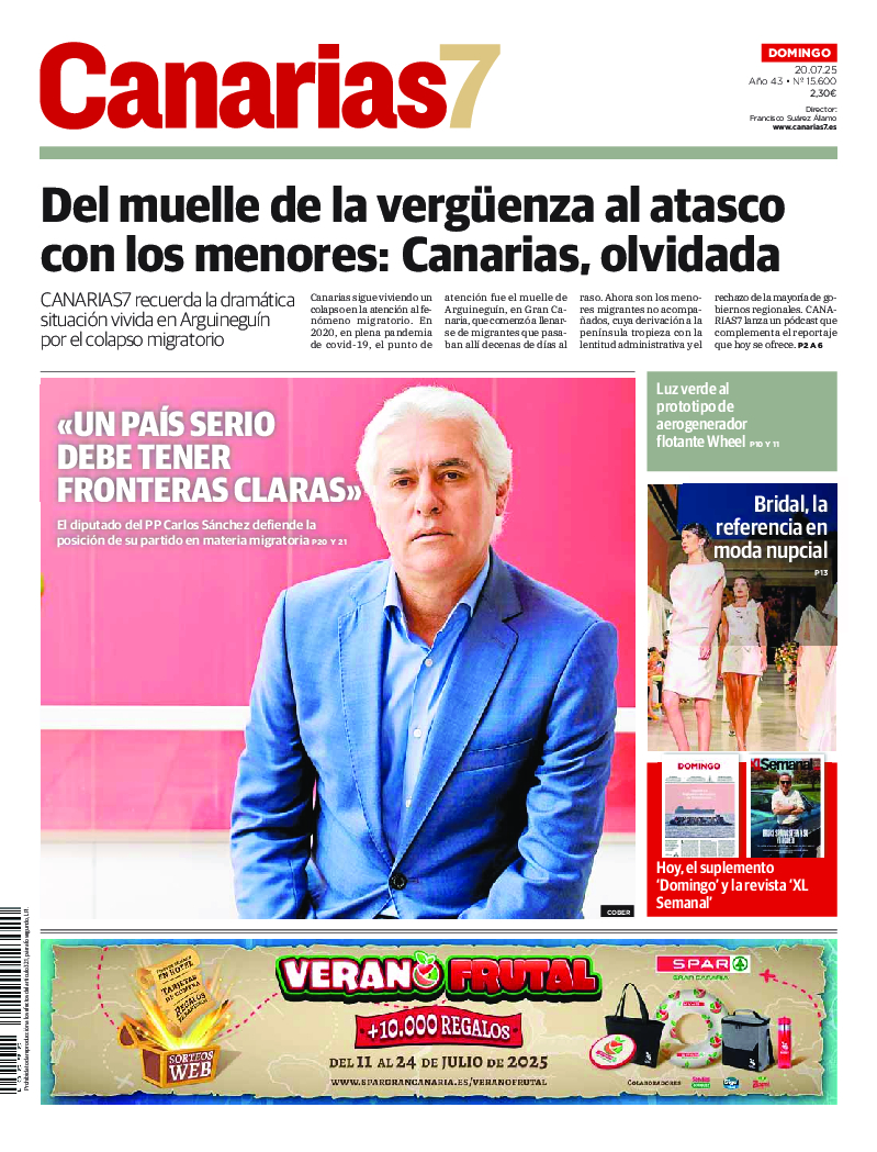 Portada Canarias7 20-07-2025