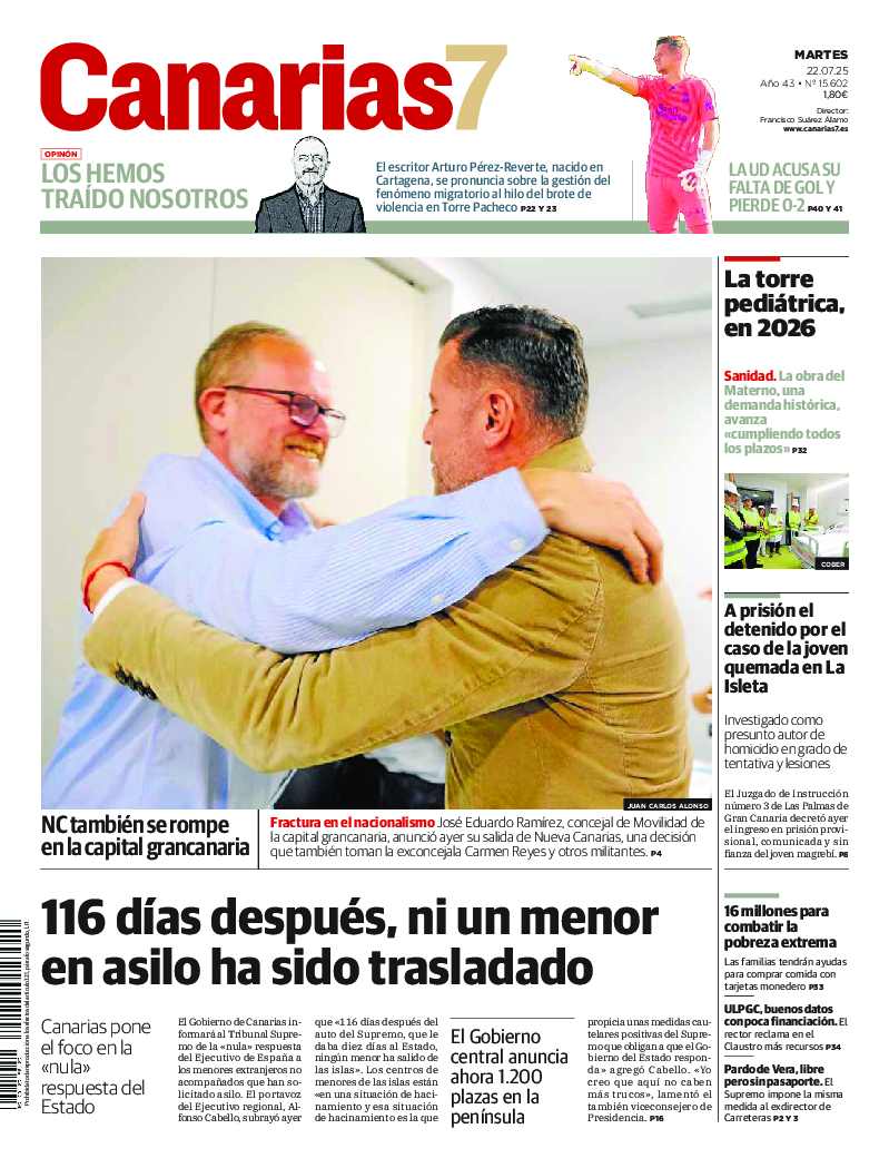 Portada Canarias7 22-07-2025