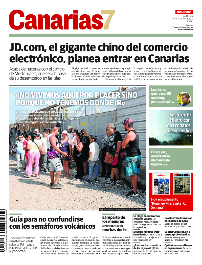 Portada Canarias7 24-08-2025