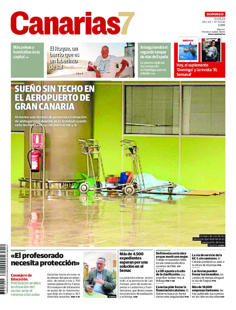 Portada Canarias7 31-08-2025