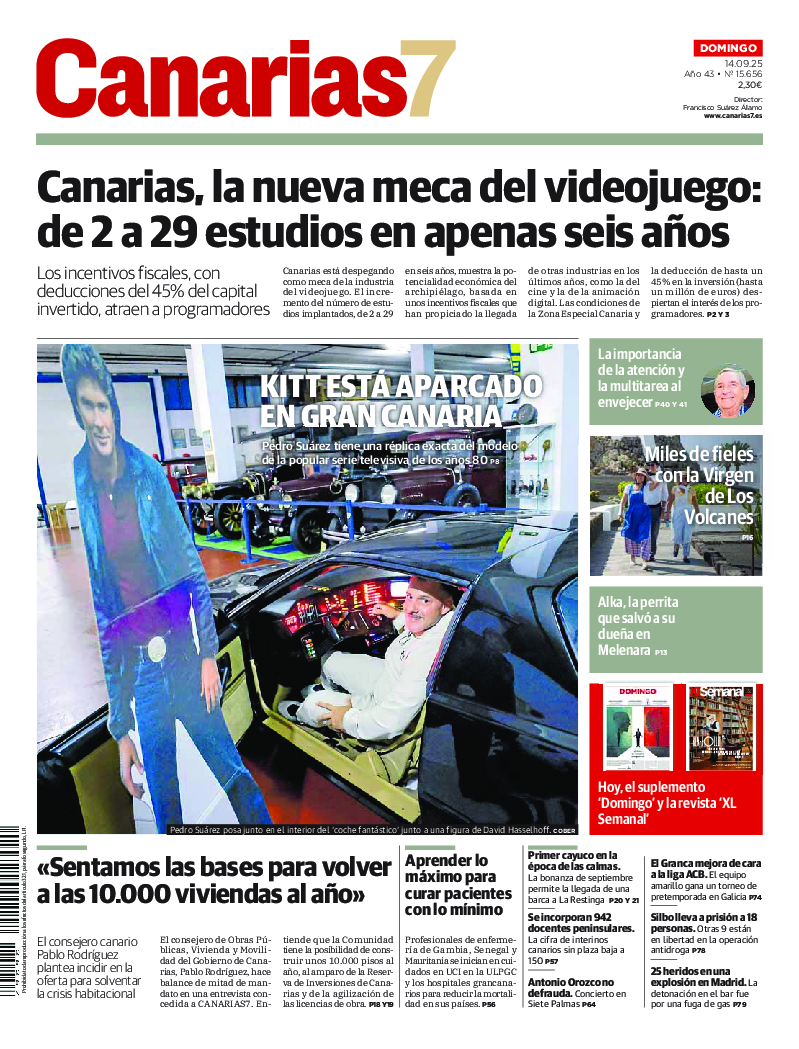 Portada Canarias7 14-09-2025