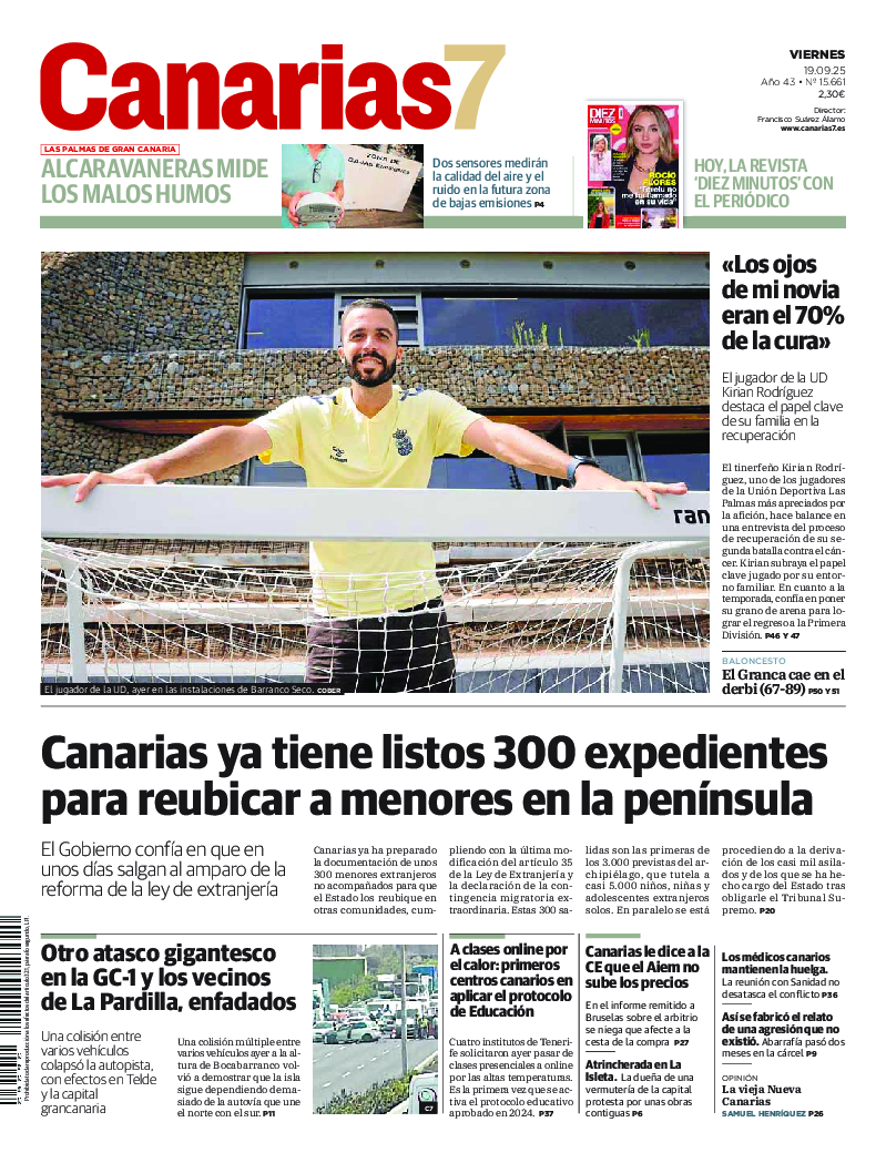 Portada Canarias7 19-09-2025