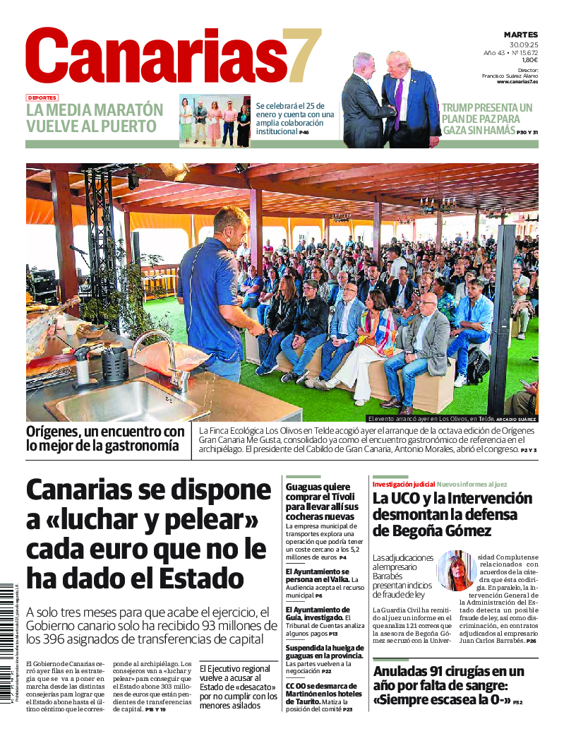 Portada Canarias7 30-09-2025