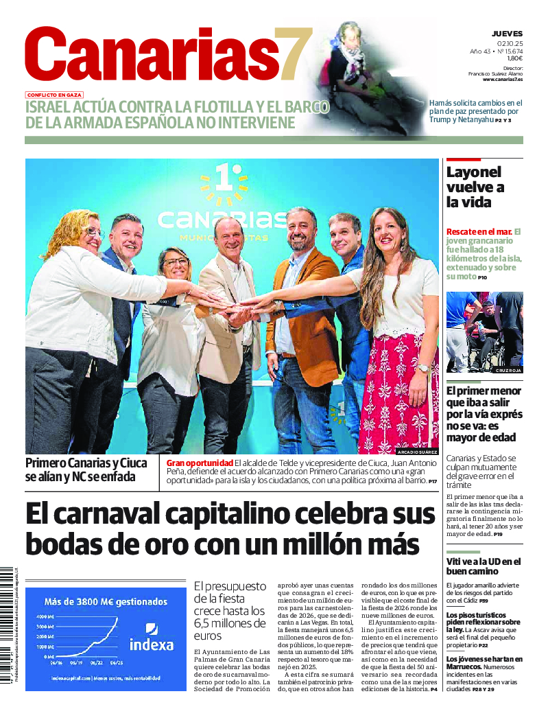 Portada Canarias7 02-10-2025