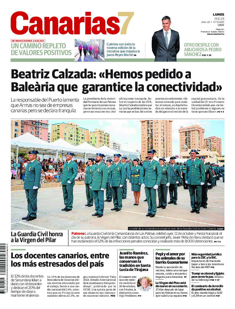 Portada Canarias7 13-10-2025
