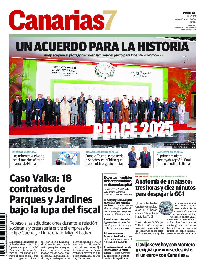 Portada Canarias7 14-10-2025