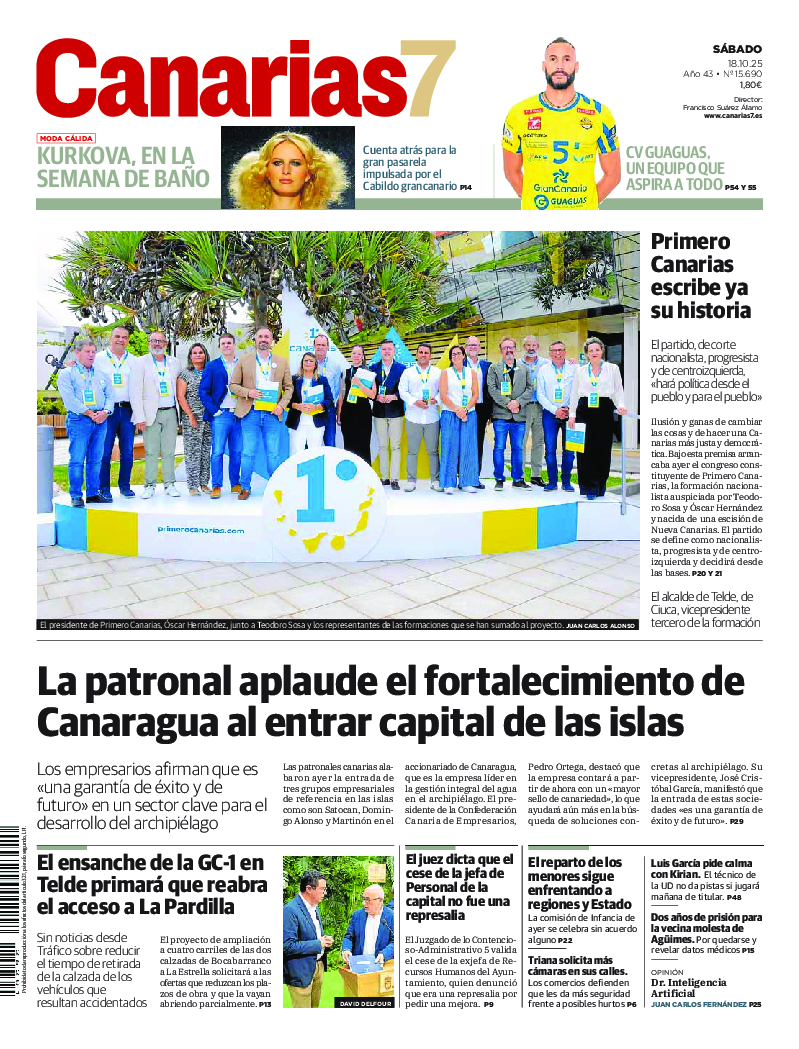 Portada Canarias7 18-10-2025