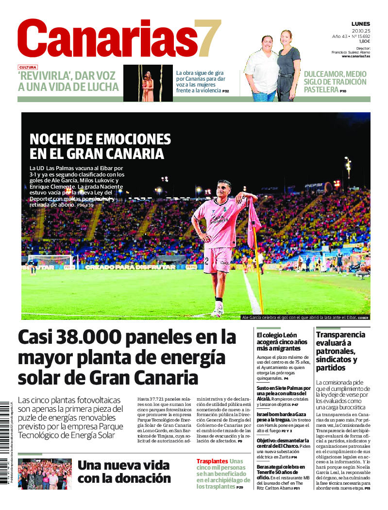 Portada Canarias7 20-10-2025