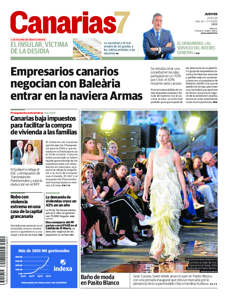 Portada Canarias7 23-10-2025