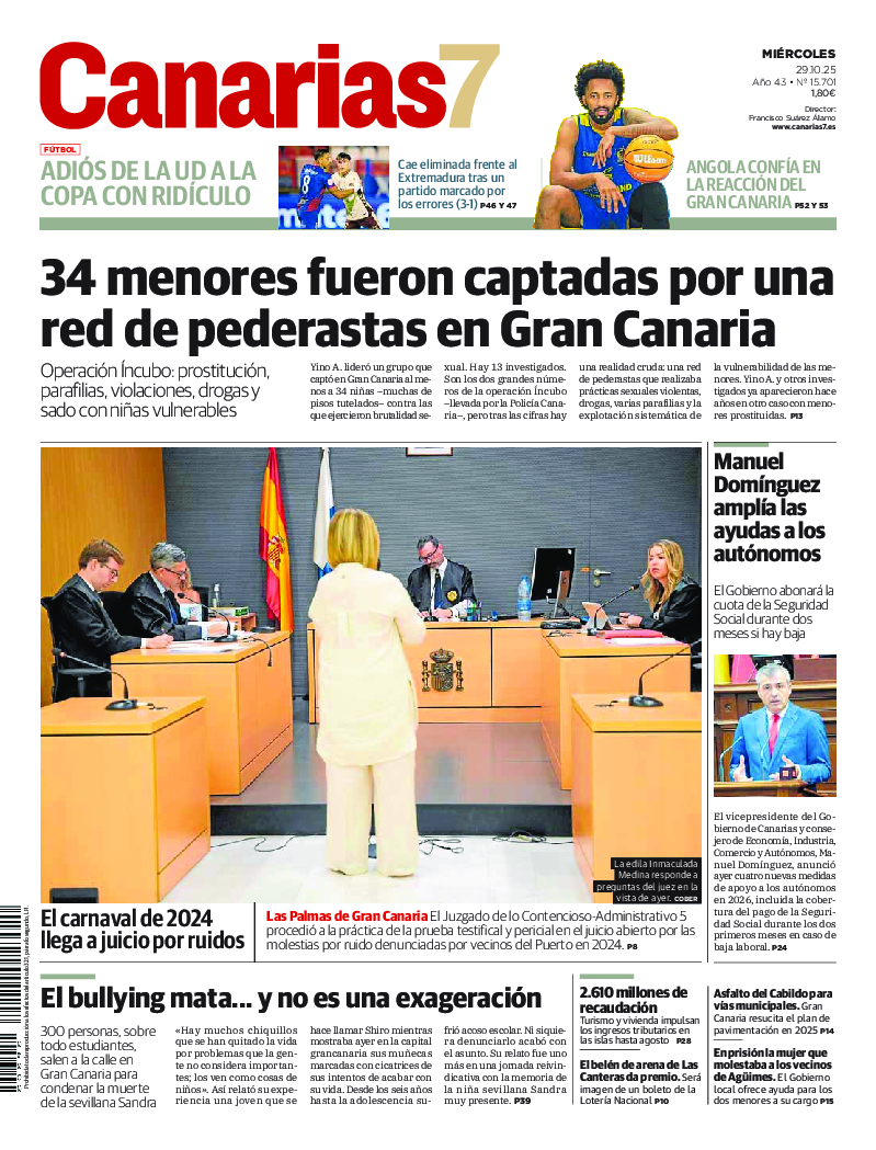 Portada Canarias7 29-10-2025