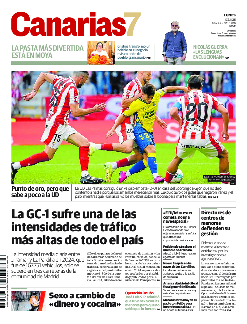 Portada Canarias7 03-11-2025