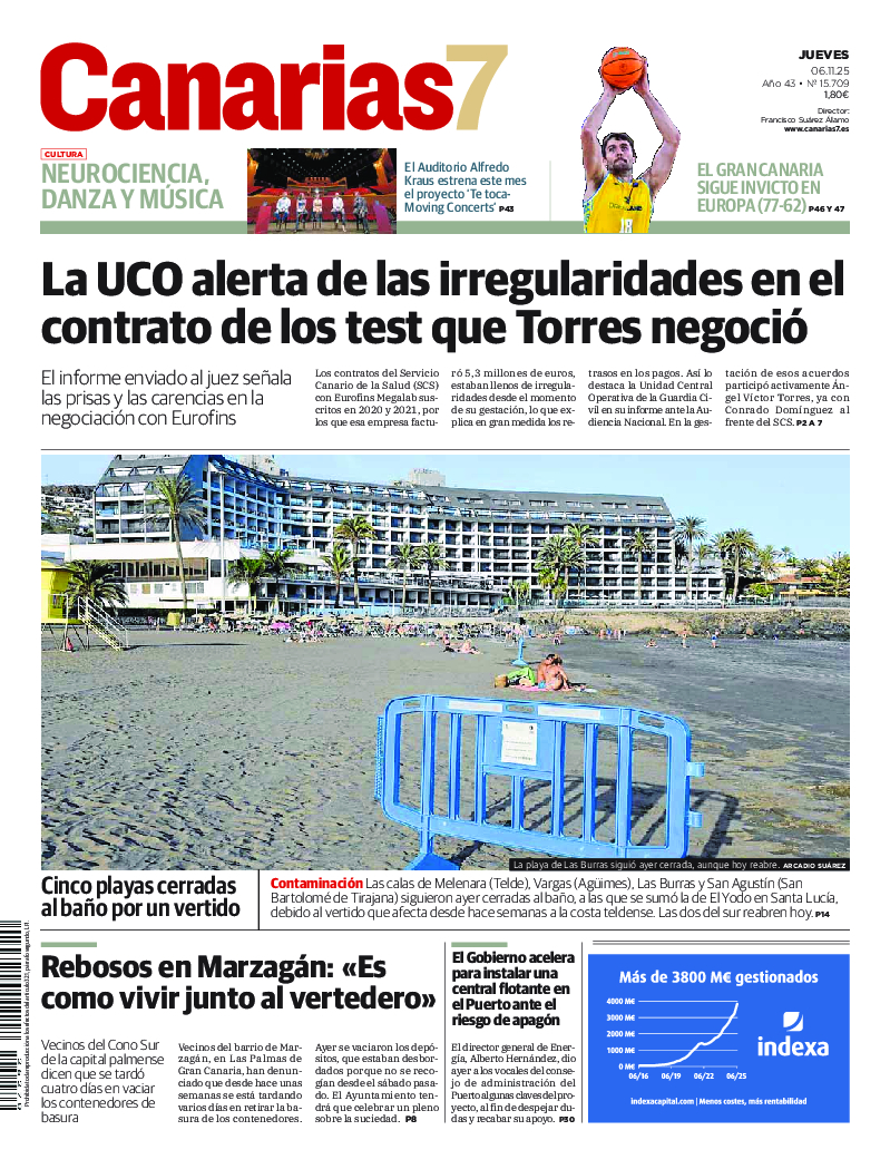 Portada Canarias7 06-11-2025