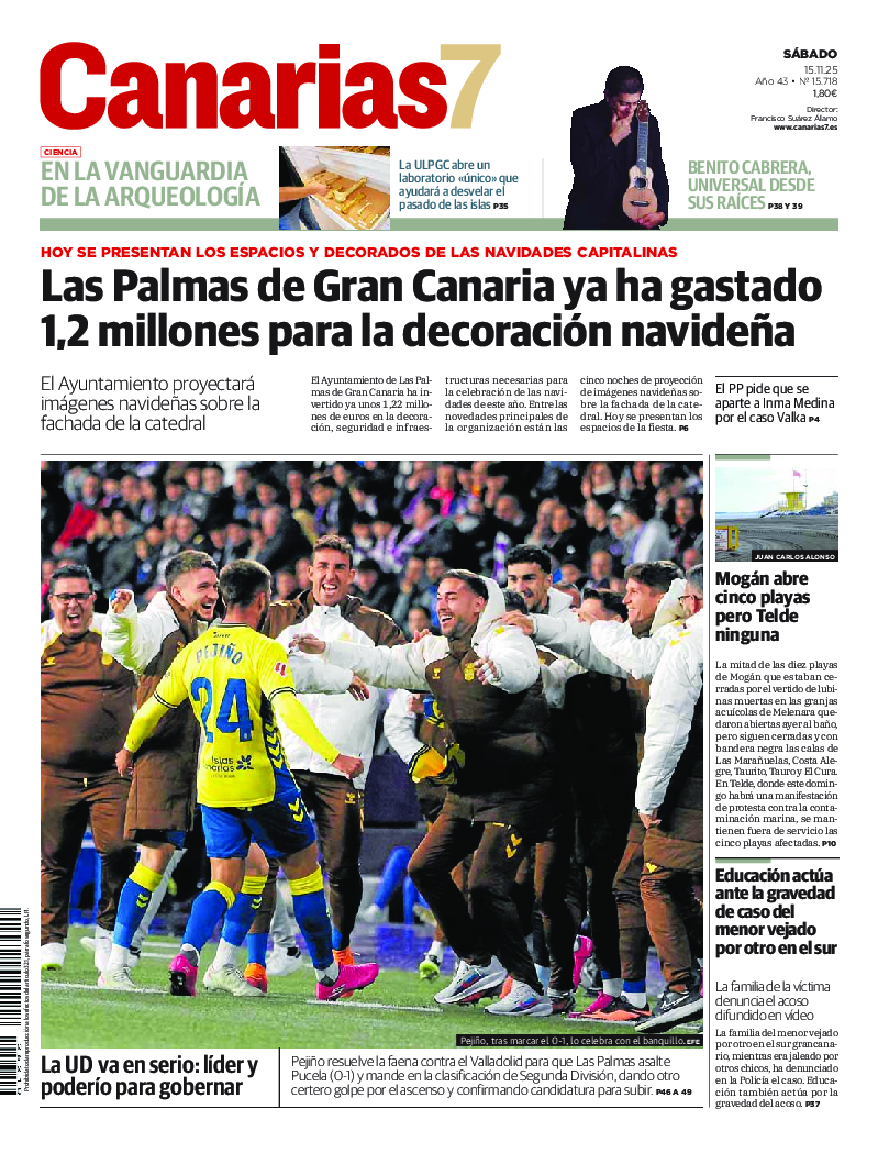 Portada Canarias7 15-11-2025