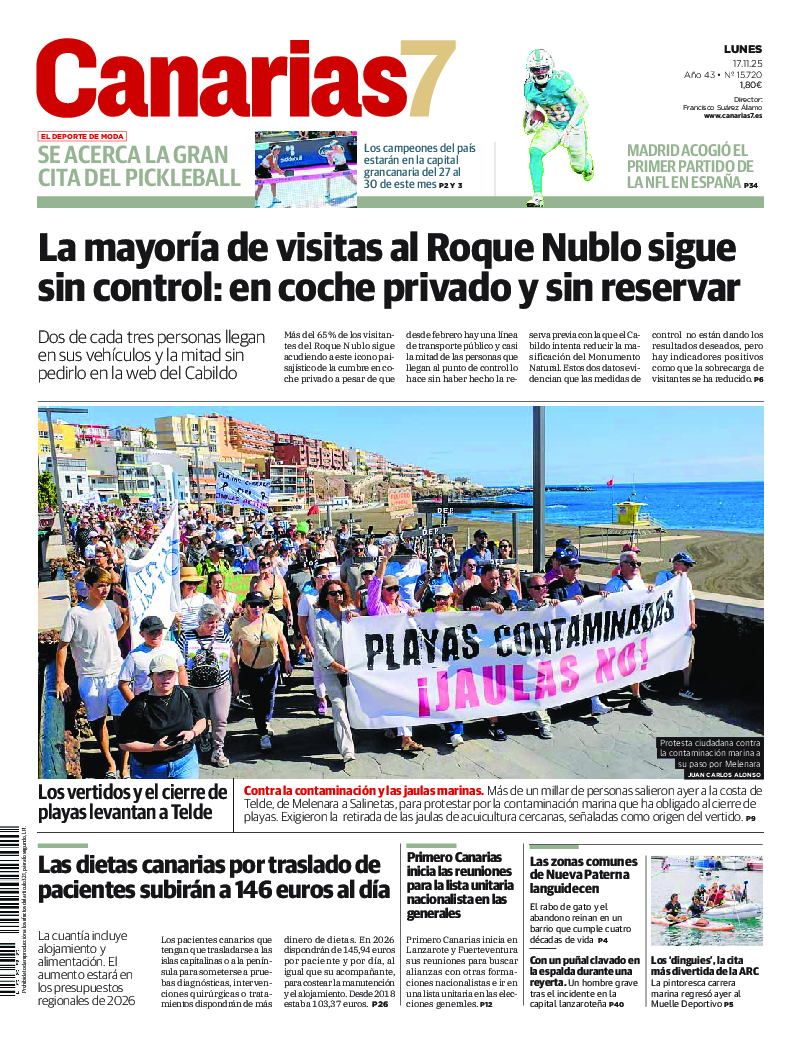 Portada Canarias7 17-11-2025