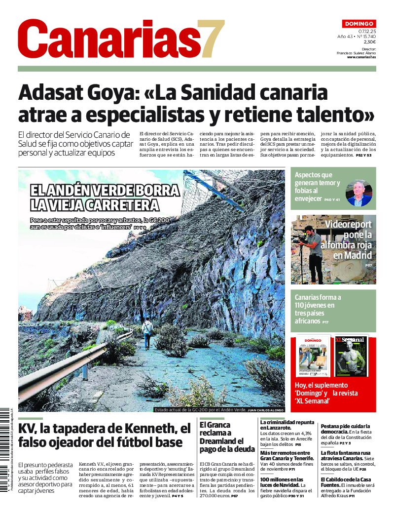 Portada Canarias7 07-12-2025