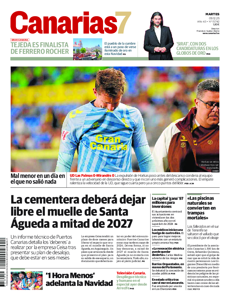 Portada Canarias7 09-12-2025