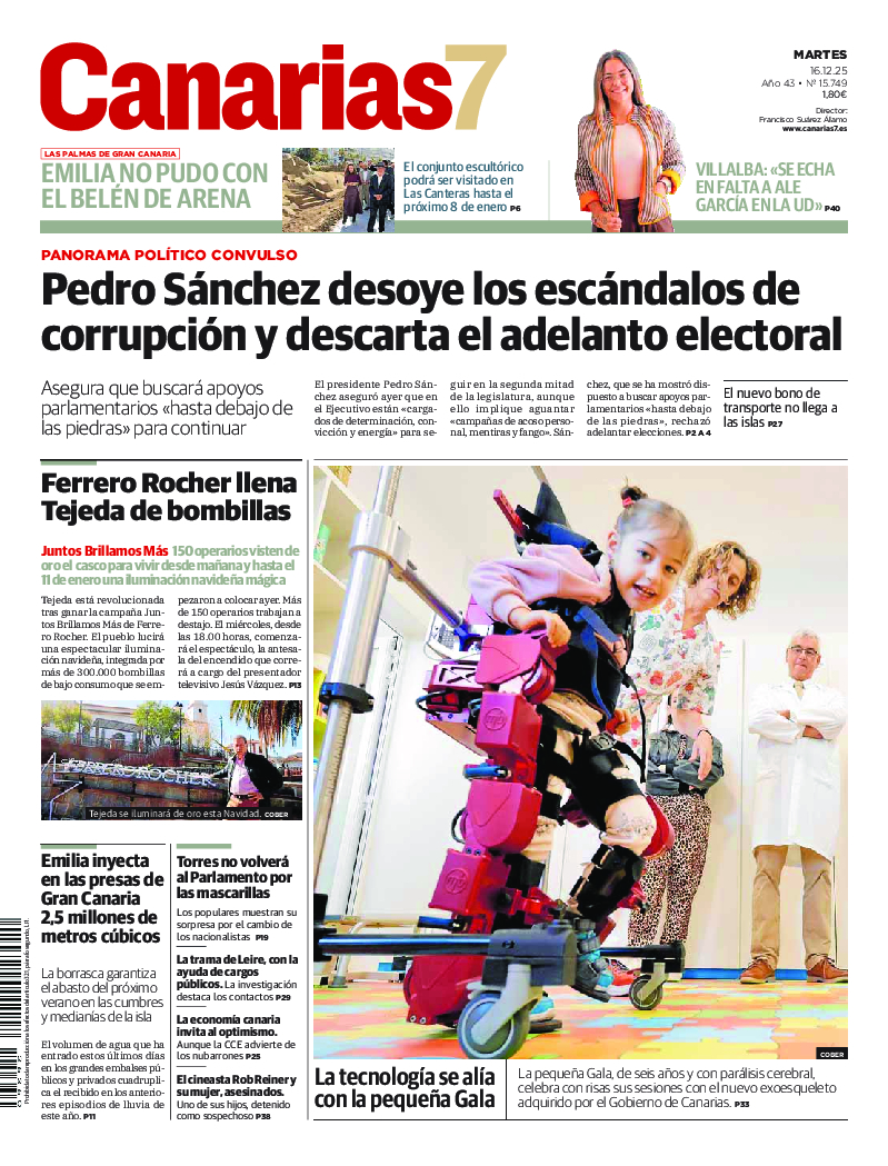 Portada Canarias7 16-12-2025