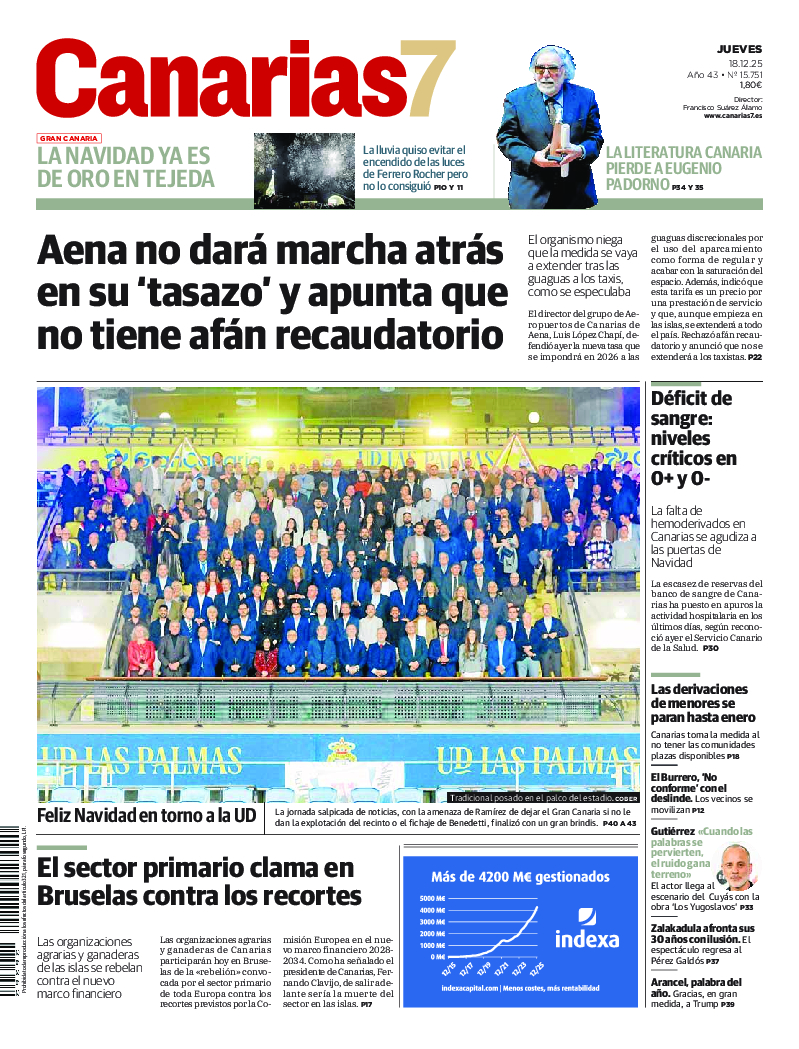 Portada Canarias7 18-12-2025