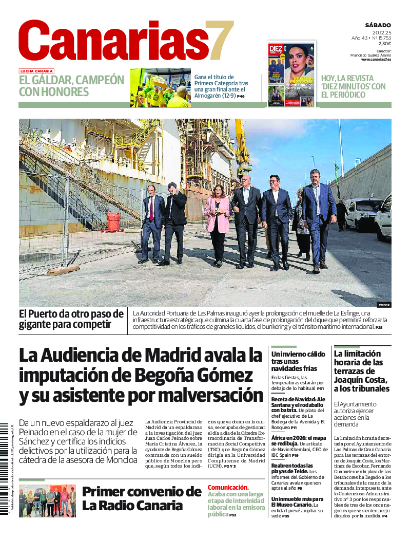 Portada Canarias7 20-12-2025