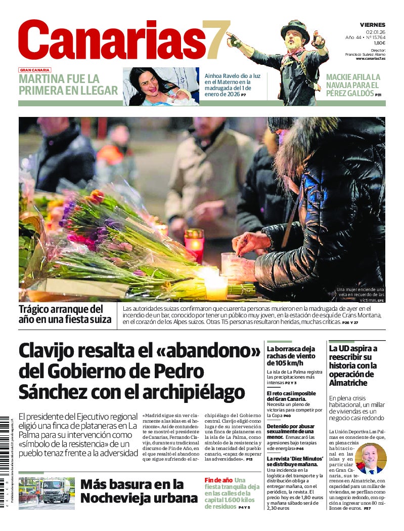 Portada Canarias7 02-01-2026