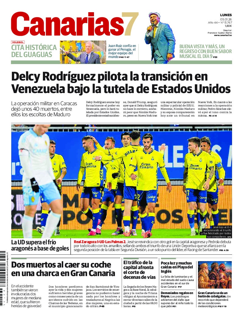 Portada Canarias7 05-01-2026